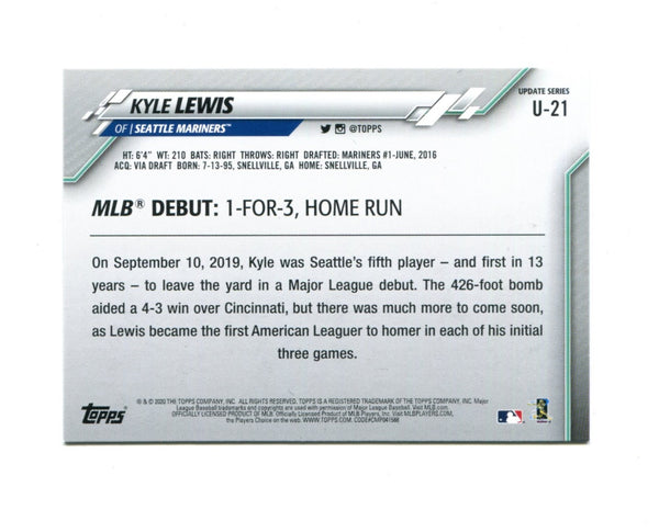 Kyle Lewis 2020 Topps Updated Series #U-21 Card