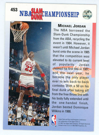 Michael Jordan 1992 Upper Deck In Your Face #453