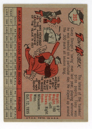 Tony Kubek 1958 Topps #393