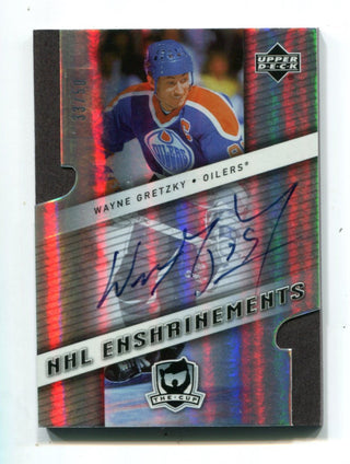 Wayne Gretzky 2006 Upper Deck NHL Enshrinements #E-WG Autographed Card /50