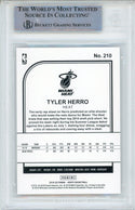 Tyler Herro Autographed 2019-20 Panini Hoops Rookie Card #210 (BGS)