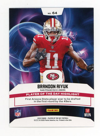 Brandon Aiyuk 2020 Panini Rookie #64 Card