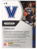 Saddiq Bey 2020 Panini Prizm Draft Rookie Card #59