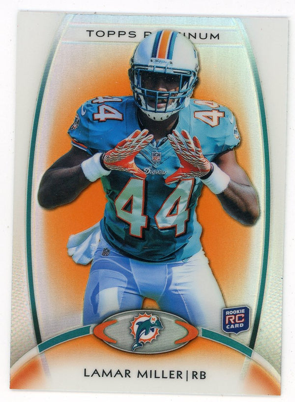 Lamar Miller 2012 Topps Platinum Rookie Card #107