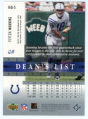 Peyton Manning 2002 Upper Deck Honor Roll Dean's List #DLQ-5