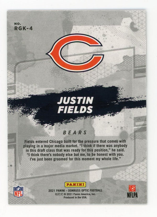 Justin Fields 2021 Panini Rookies Donruss Optic Gridiron Kings#RGK-4 Card