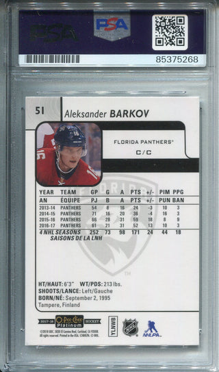 Aleksander Barkov Autographed O-Pee-Chee Card PSA Auto Grade 10