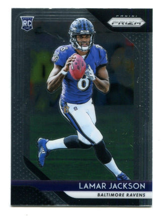 Lamar Jackson 2019 Panini Prizm #212 Rookie Card