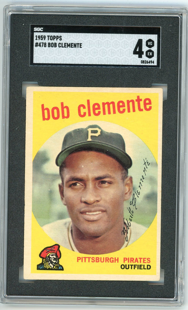 Bob Clemente 1959 Topps #478 SGC 4