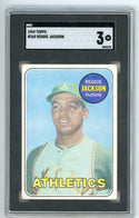 Reggie Jackson 1969 Topps #260 SGC 3