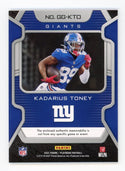 Kadarius Toney 2021 Panini Gridiron Gear #GG-KTO Card