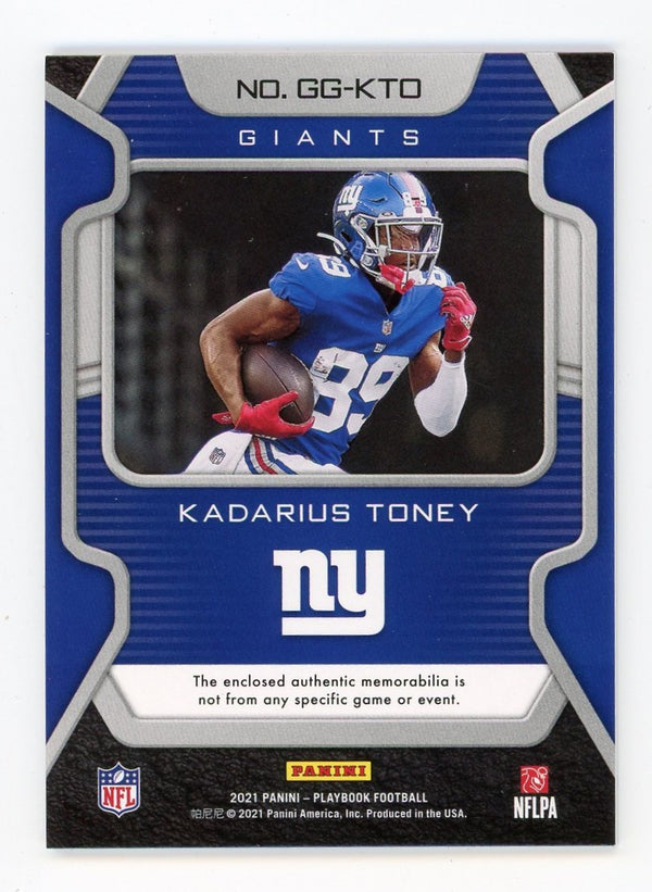 Kadarius Toney 2021 Panini Gridiron Gear #GG-KTO Card