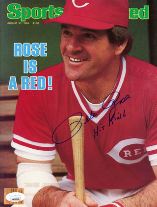 Pete Rose "Hit King" Autographed Sports Illustrated Magazine - August 27th, 1984 (JSA)