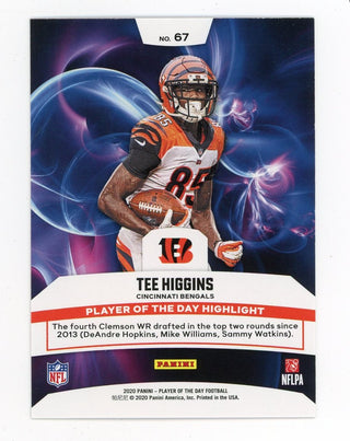 Tee Higgins 2020 Panini Rookie #67 Card