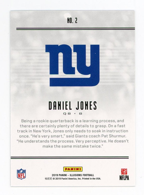 Daniel Jones 2019 Panini Blue Illusions #2 Card