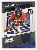 Javonte Williams 2021 Panini Rookie Phenoms #RPJ-JWI Card