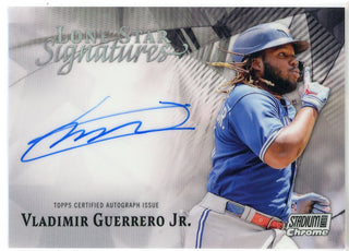 Vladimir Guerrero Jr. Autographed 2022 Topps Stadium Club Chrome Lone Star Card #LLS-VG