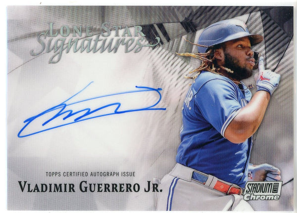 Vladimir Guerrero Jr. Autographed 2022 Topps Stadium Club Chrome Lone Star Card #LLS-VG