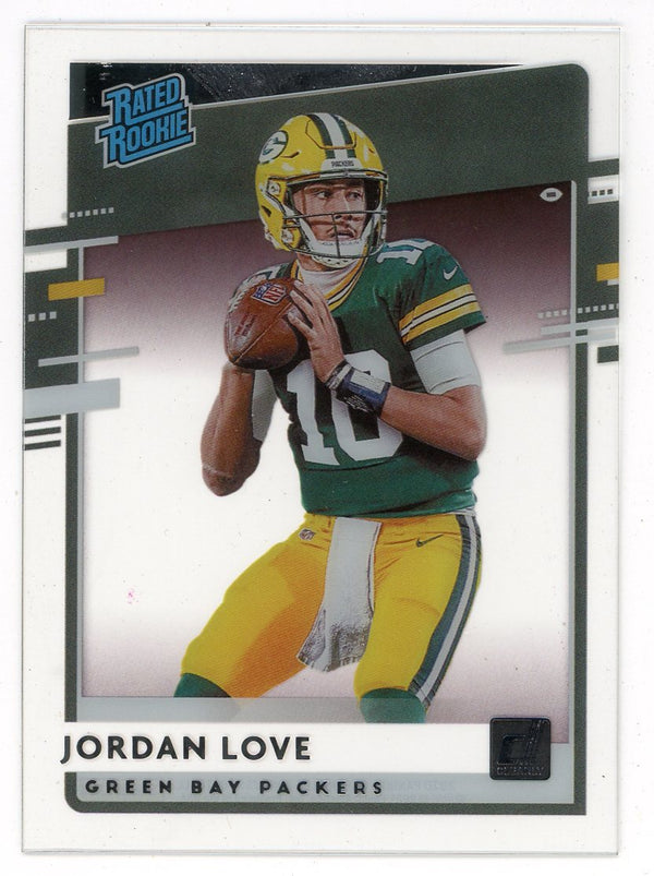 Jordan Love 2020 Panini Chronicles Donruss Rated Rookie #RR-JL