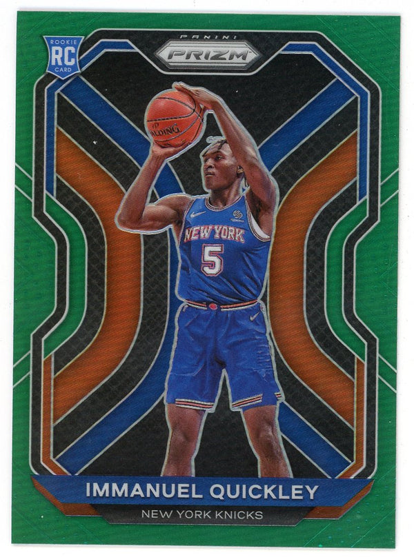 Immanuel Quickley 2020-21 Green Panini Prizm #296 RC