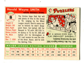 Hal Smith 1955 Topps #8 Card