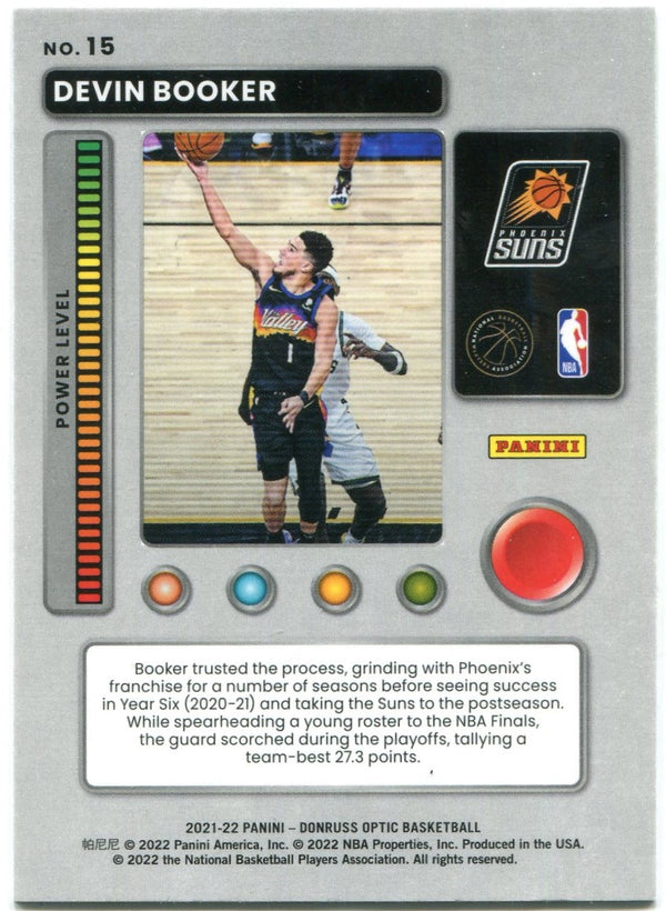 Devin Booker 2022 Panini Donruss Optic T-Minus