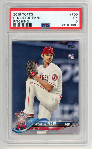 Shohei Ohtani 2018 Topps Pitching #700 PSA 5