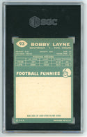 Bobby Layne 1960 Topps #93 SGC 6.5