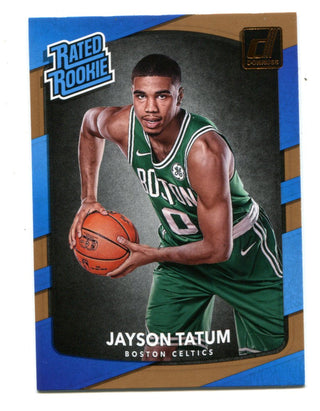 Jayson Tatum 2017-18 Panini Donruss Bronze Rated Rookie #198 Card