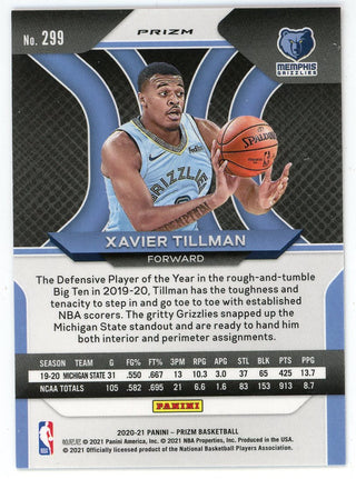 Xavier Tillman 2020-21 Panini Prizm Red #299 RC