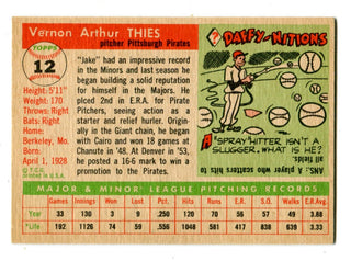 Jake Thies 1955 Topps #12 Card