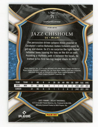 Jazz Chisholm 2021 Panini Select Concourse #71 Card