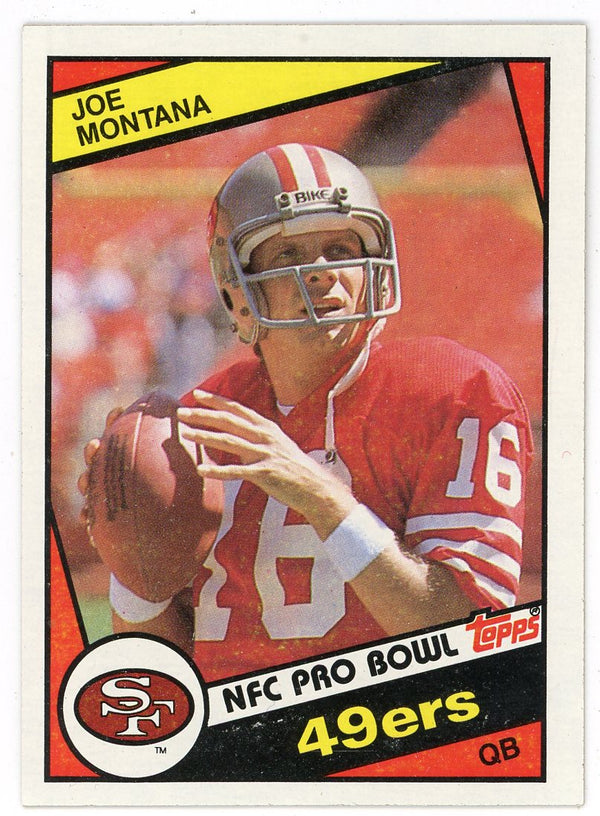 Joe Montana 1984 Topps NFC Pro Bowl Card #358