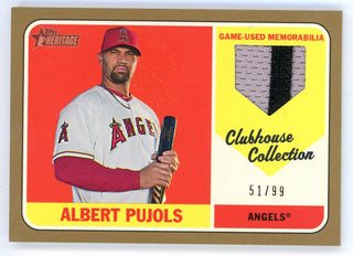 Albert Pujols 2018 Topps Heritage Clubhouse Collection Patch Relic #CCR-AP