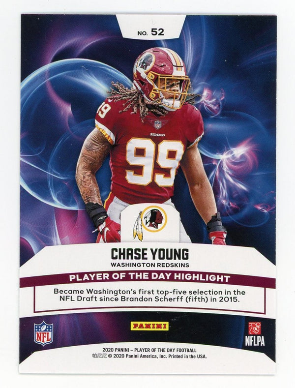 Chase Young 2020 Panini Rookie #52 Card