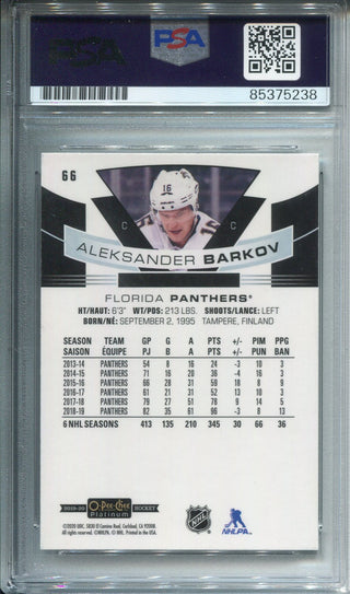 Aleksander Barkov Autographed O-Pee-Chee Card PSA Auto Grade 10