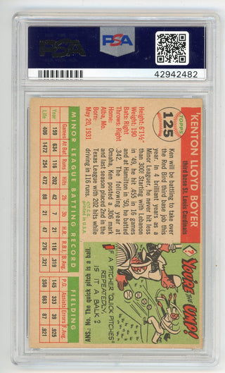 Ken Boyer 1955 Topps #125 PSA 4