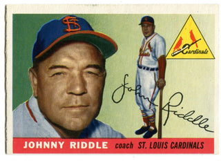 Johnny Riddle 1955 Topps #98 Card