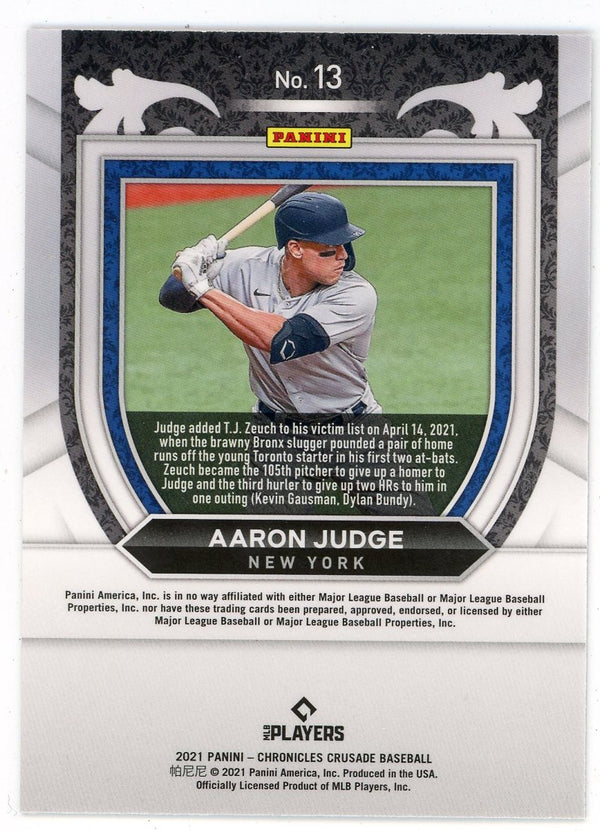 Aaron Judge 2021 Panini Chronicles Crusade #13