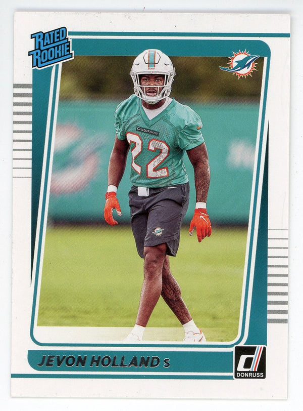 Jevon Holland 2021 Panini Donruss Rated Rookie Card #348