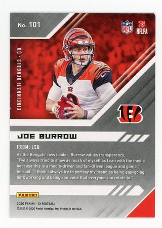 Joe Burrow 2020 Panini Silver XR #101 Card