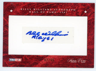 Billy Williams Autograph 1987 Tristar HOF