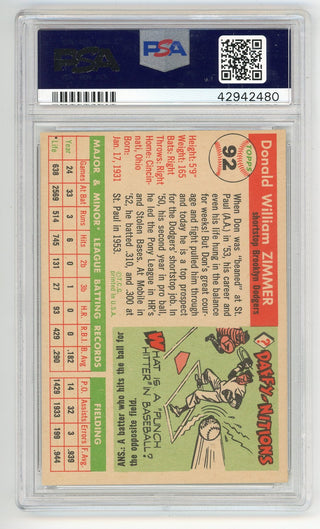 Don Zimmer 1955 Topps #92 PSA 6