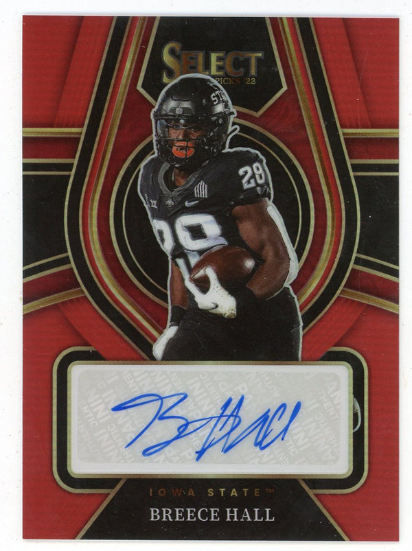 Breece Hall 2022 Panini Autographed Select Draft Picks #RS-BHA