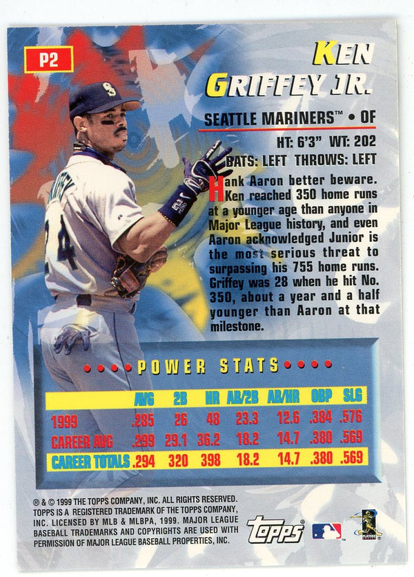 Ken Griffey Jr. 1999 Topps Power Players Card #P2