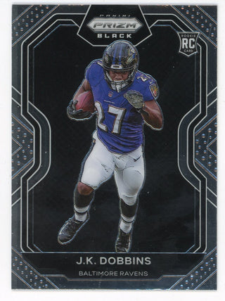 J.K. Dobbins 2020 Panini Chronicles Prizm Black Rookie Card #PB-6