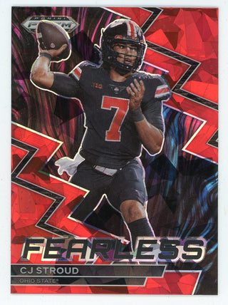 CJ Stroud 2023 Panini Prizm Fearless Draft Picks #F-17