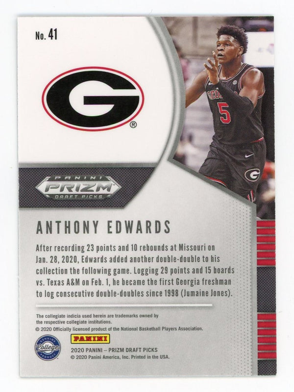 Anthony Edwards 2020 Panini Silver Prizm #41 Card