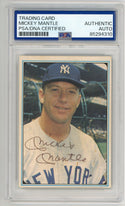 Mickey Mantle 1982 Autographed Trading Card PSA Authentic Auto