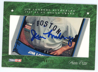 Jim Lonborg 2008 Autographed Tristar Signa Cuts